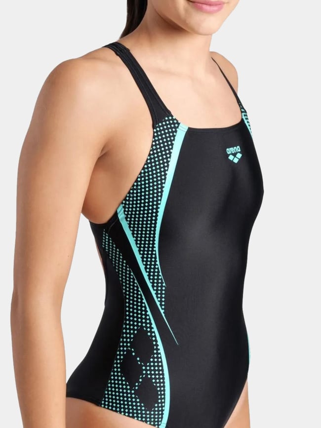 Maillot de bain natation swim pro back graphic noir femme - Arena