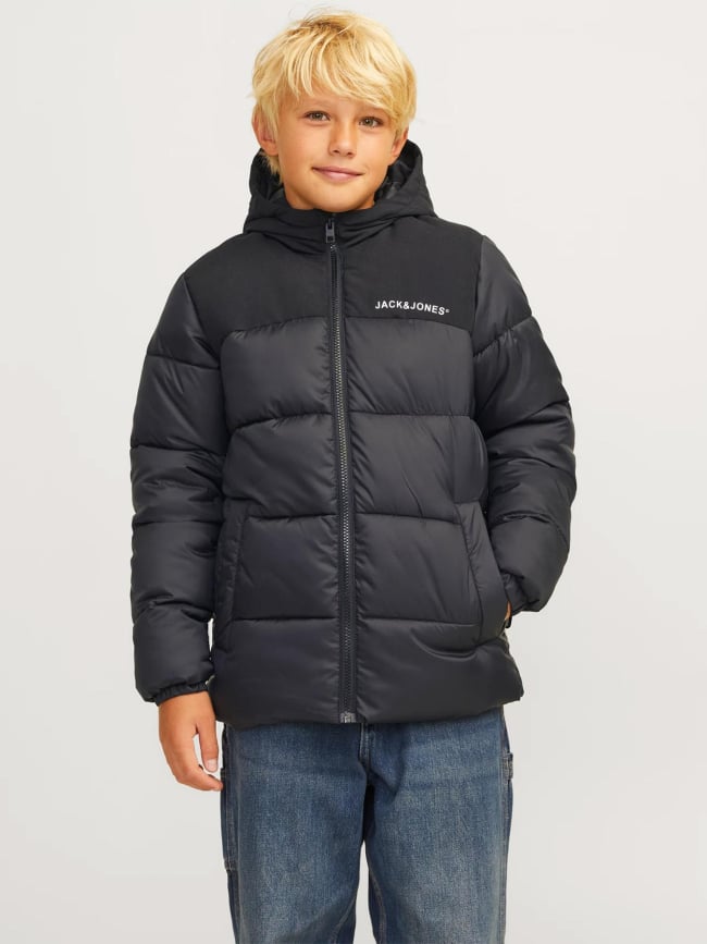 Doudoune à capuche jjmoon noir garçon - Jack & Jones