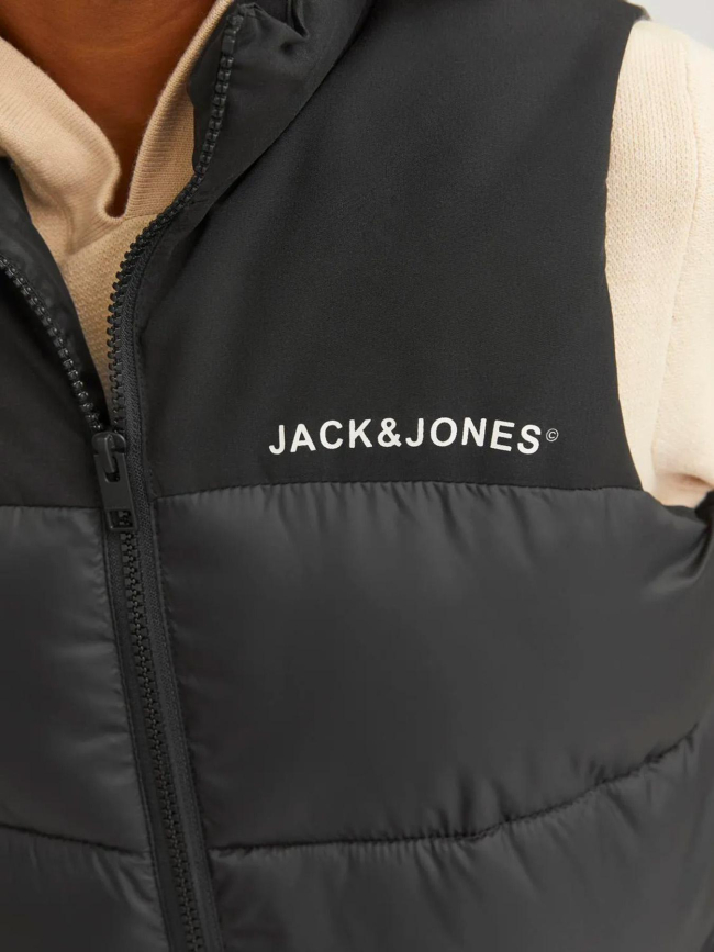 Doudoune sans manche moon noir garçon - Jack & Jones