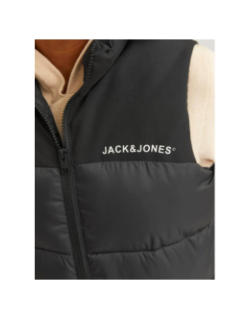 Doudoune sans manche moon noir garçon - Jack & Jones