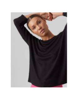 Pull fin manches 3/4 col en v brianna noir femme - Vero Moda