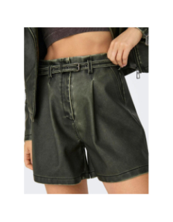 Short simili cuir heidi kaki femme - Only