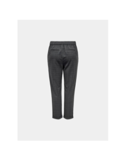 Pantalon à carreaux rita ceinture pailletée gris femme - Only