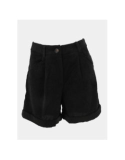 Short velours côtelé pam corduroy noir femme - Vero Moda