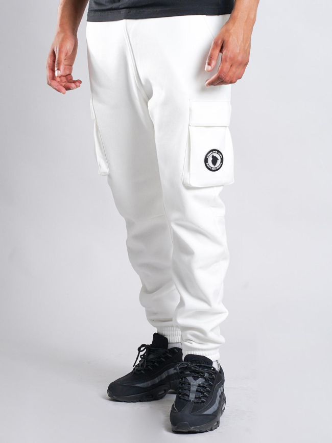 Pantalon cargo mexico blanc homme - Comme Des Loups