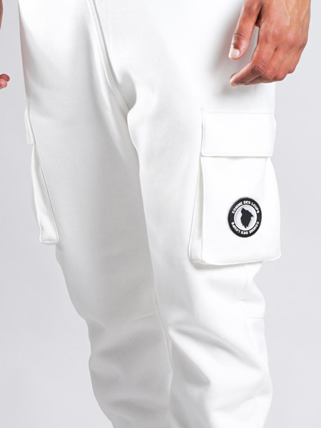 Pantalon cargo mexico blanc homme - Comme Des Loups