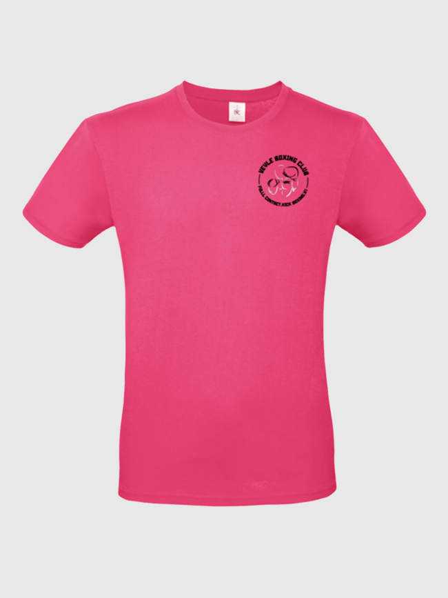 T-shirt Veyle boxing club sérigraphie coeur - Rose Kick