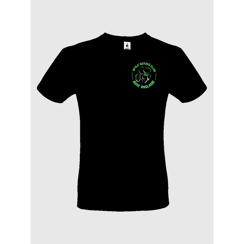 T-shirt Veyle boxing club sérigraphie coeur noir vert - Boxe anglaise