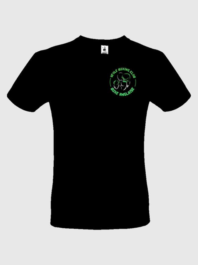 T-shirt Veyle boxing club sérigraphie coeur noir vert - Boxe anglaise