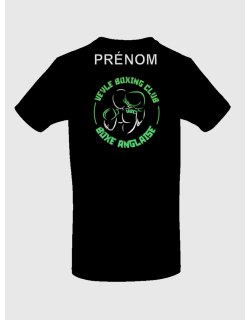 T-shirt Veyle boxing club noir vert sérigraphie coeur + dos + prénom - Boxe anglaise