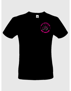 T-shirt Veyle boxing club noir rose sérigraphie coeur + prénom + dos - Boxe anglaise