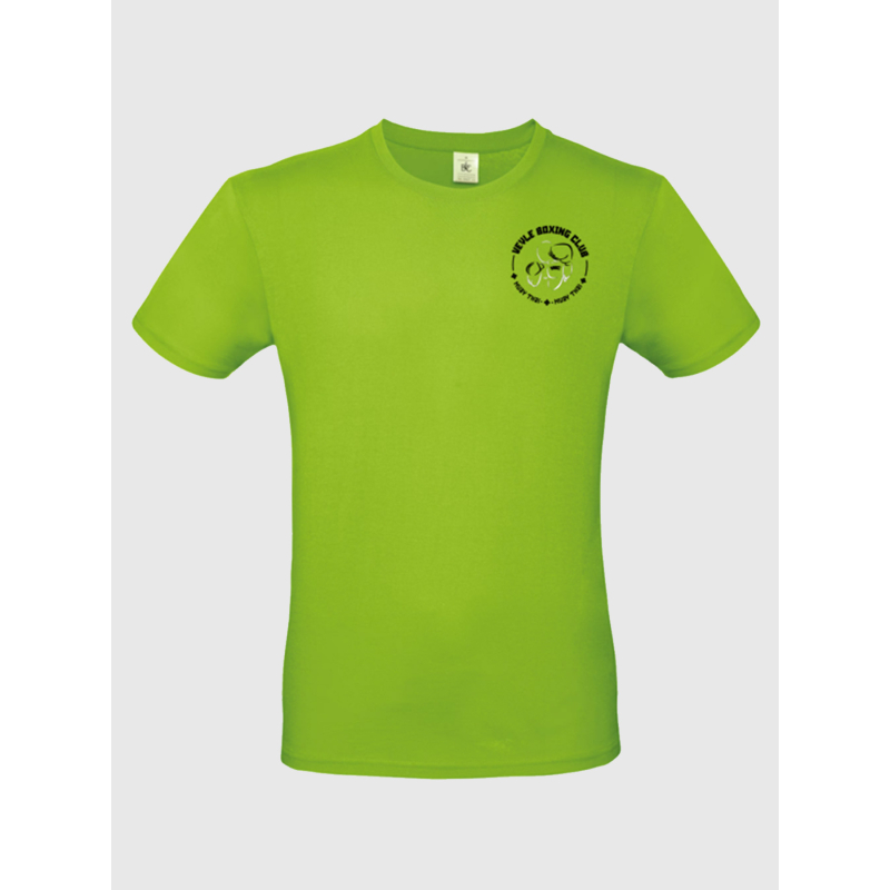 T-shirt Veyle boxing club vert sérigraphie coeur + prénom + dos - Muay Thaï