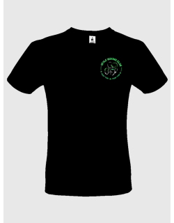 T-shirt Veyle boxing club noir vert sérigraphie coeur + dos + prénom - Muay Thaï