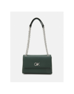 Sac bandoulière re-lock vert femme - Calvin Klein