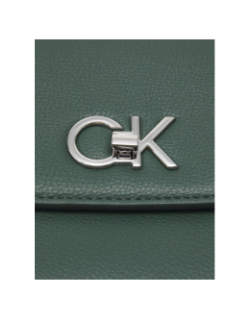 Sac bandoulière re-lock vert femme - Calvin Klein