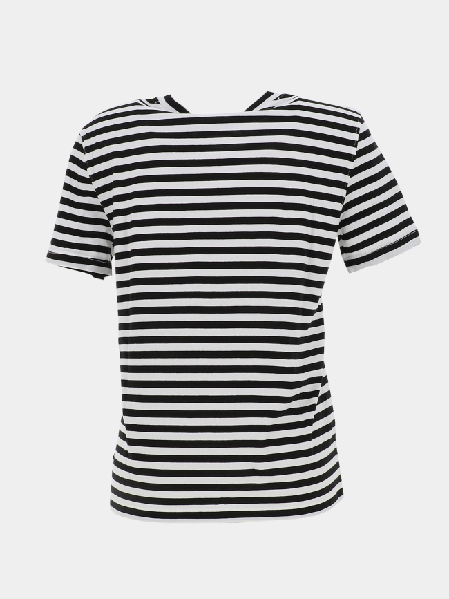 T-shirt rayé noir et blanc femme - Calvin Klein Jeans