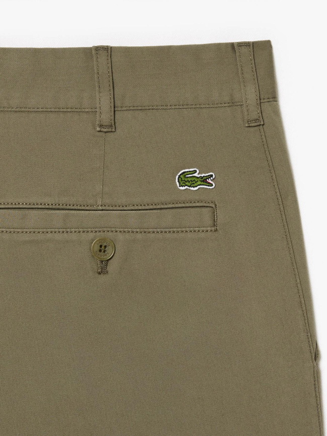 Pantalon chino slim fit en coton stretch beige homme - Lacoste