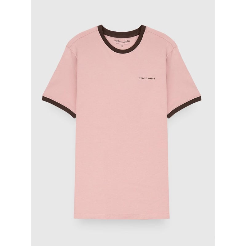 T-shirt à manches courtes the tee 2 rose homme - Teddy Smith