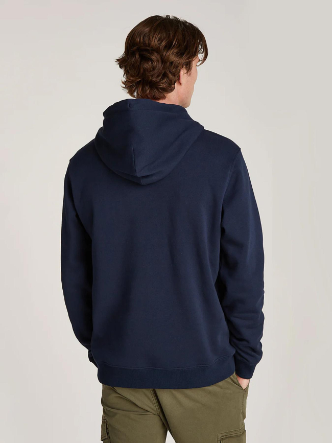 Sweat à capuche signature doré bleu marine homme - Tommy Jeans