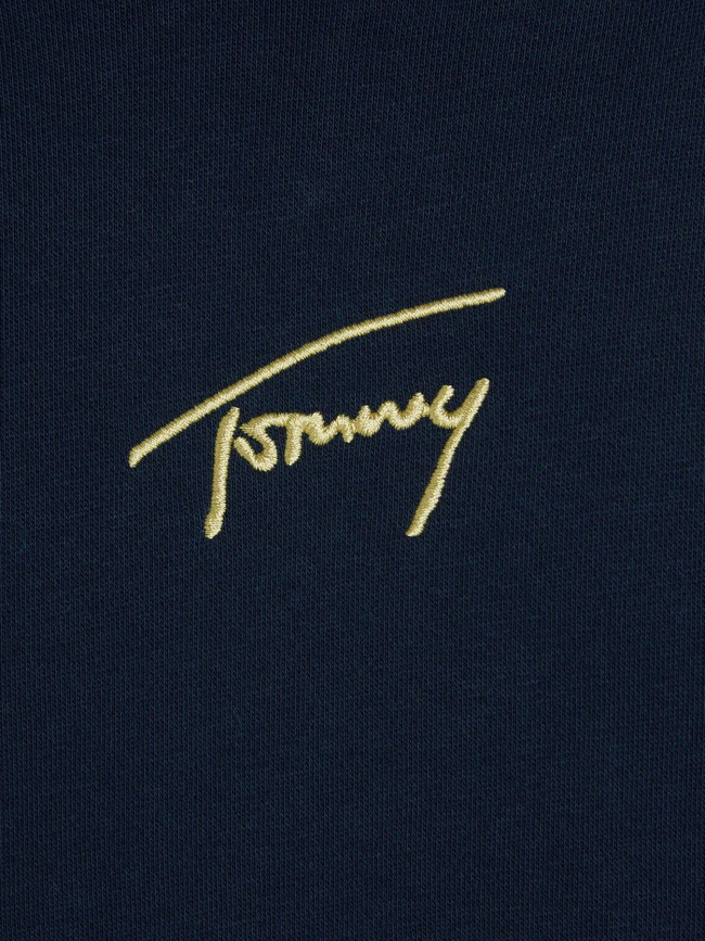 Sweat à capuche signature doré bleu marine homme - Tommy Jeans