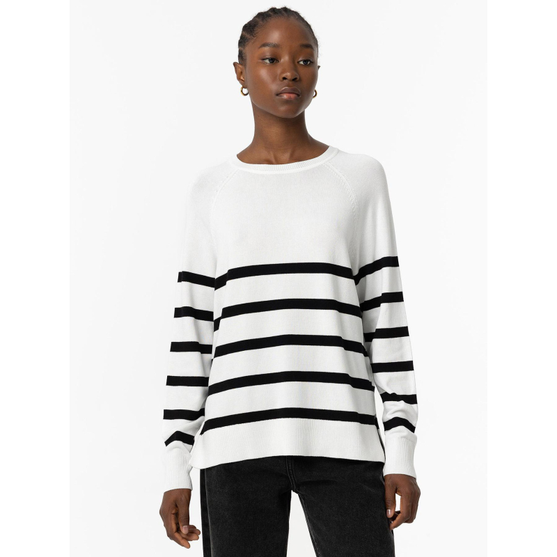 Pull à rayure thea 2 blanc femme - Tiffosi