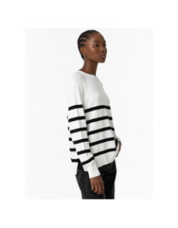 Pull à rayure thea 2 blanc femme - Tiffosi