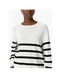 Pull à rayure thea 2 blanc femme - Tiffosi