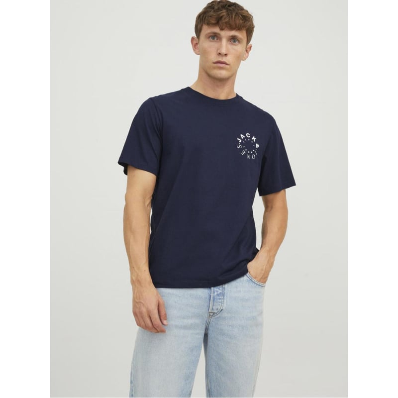 T-shirt warrior bleu marine homme - Jack & Jones