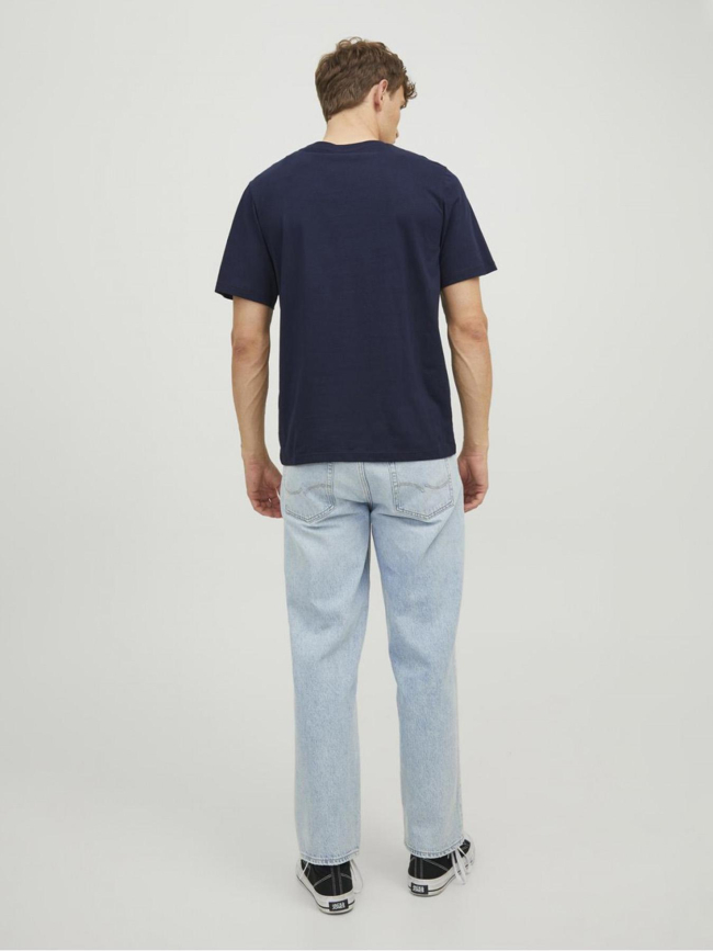 T-shirt warrior bleu marine homme - Jack & Jones