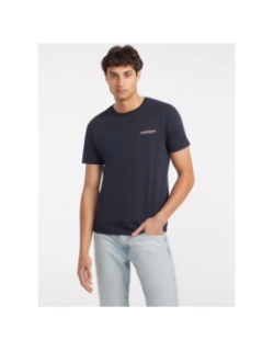 T-shirt manches courtes slim americ bleu marine homme - Guess