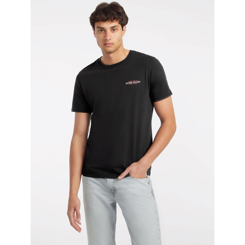 T-shirt slim americ noir homme - Guess