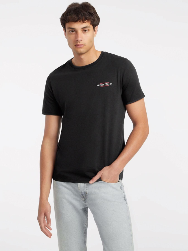 T-shirt slim americ noir homme - Guess