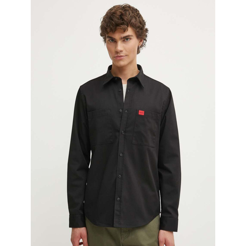 Chemise coupe regular egrin noir homme - Hugo