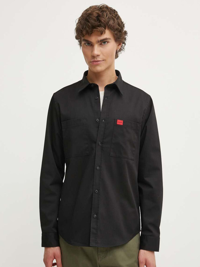 Chemise coupe regular egrin noir homme - Hugo