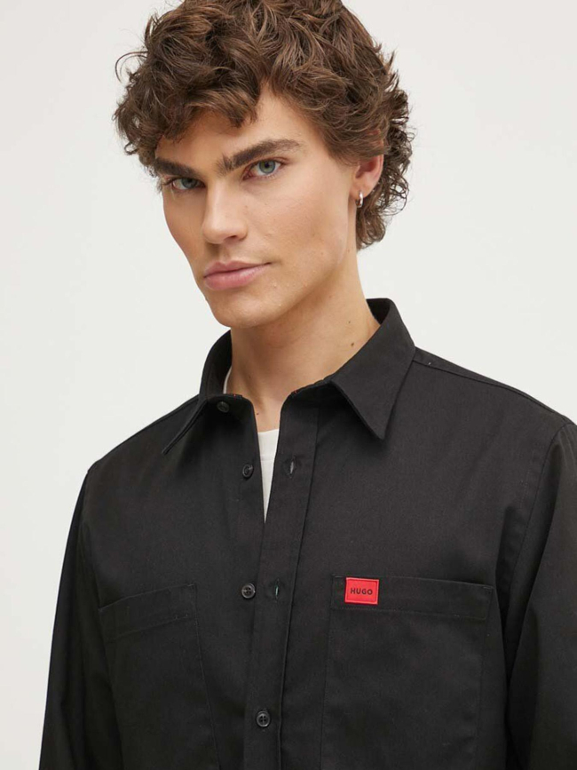 Chemise coupe regular egrin noir homme - Hugo