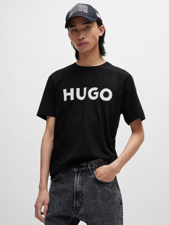 T-shirt à manches courtes dulivio noir homme - Hugo