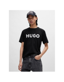 T-shirt à manches courtes dulivio noir homme - Hugo