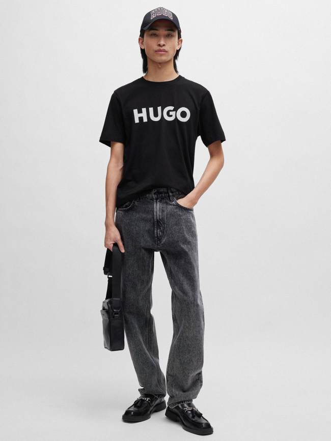 T-shirt à manches courtes dulivio noir homme - Hugo