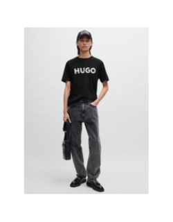 T-shirt à manches courtes dulivio noir homme - Hugo