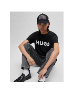 T-shirt à manches courtes dulivio noir homme - Hugo