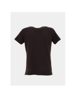 T-shirt uni twist stretch marron homme - Benson & Cherry