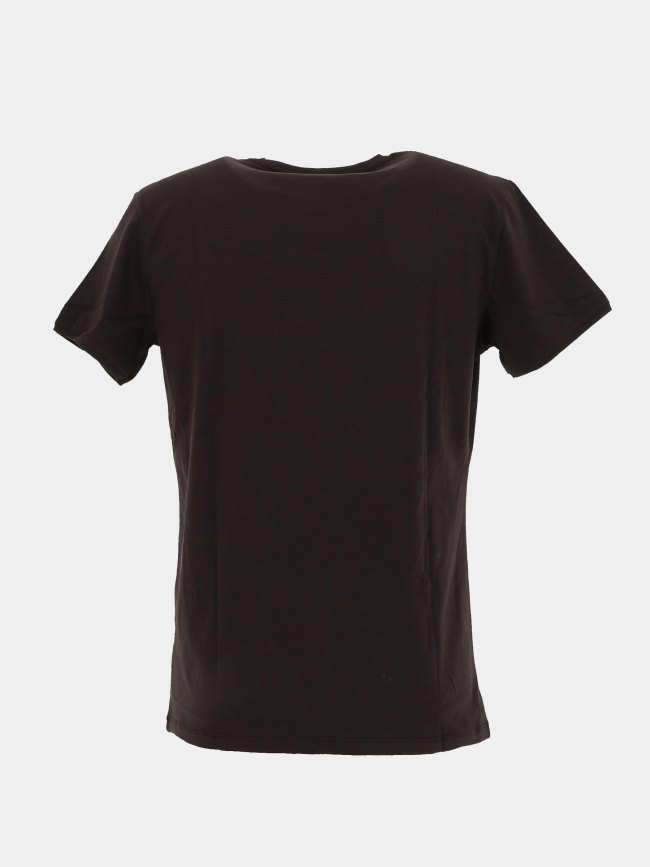 T-shirt uni twist stretch marron homme - Benson & Cherry