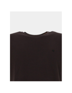 T-shirt uni twist stretch marron homme - Benson & Cherry