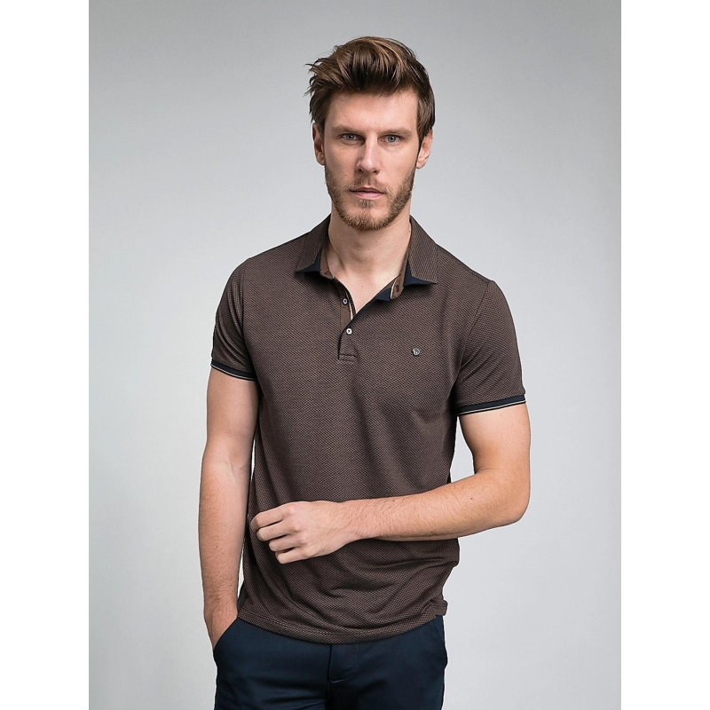 Polo signature glidepath marron homme - Benson & Cherry