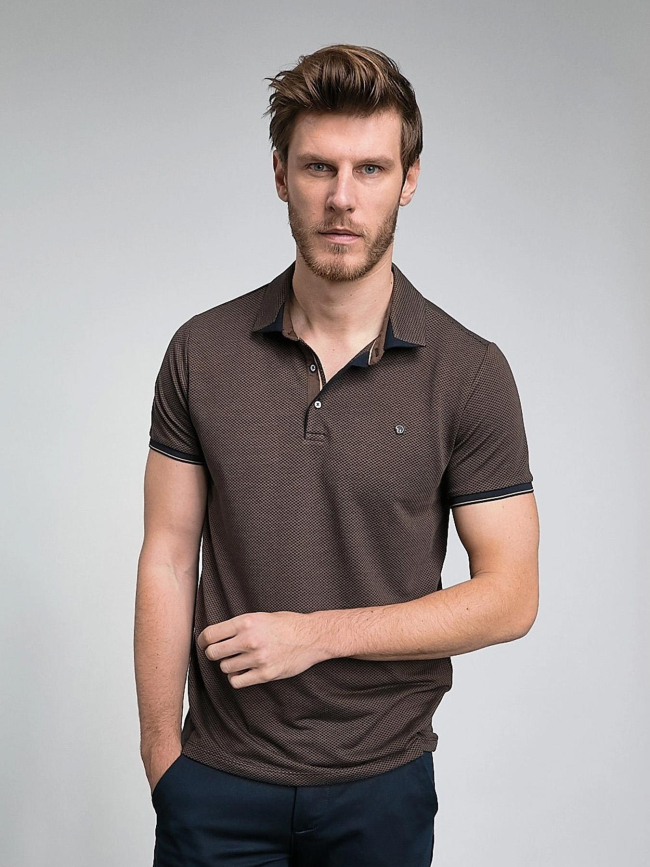 Polo signature glidepath marron homme - Benson & Cherry