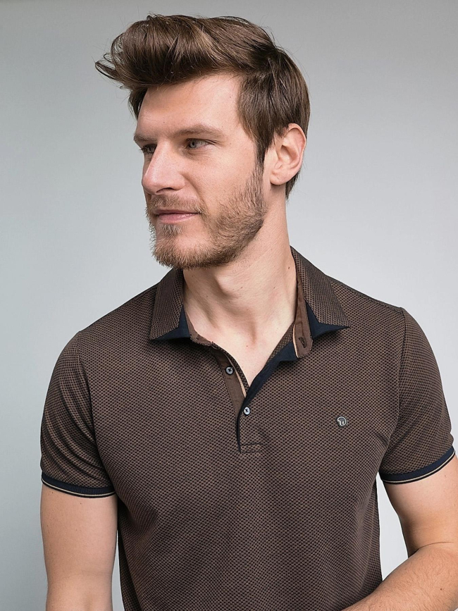 Polo signature glidepath marron homme - Benson & Cherry