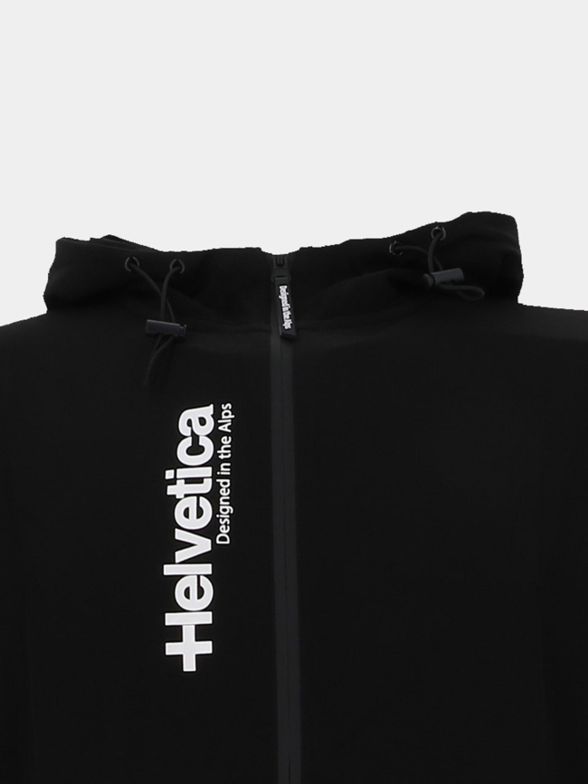 Veste à capuche légère beta noir homme - Helvetica