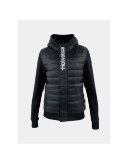 Veste bi-matière courchevel noir homme - Helvetica