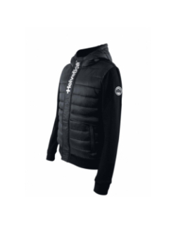 Veste bi-matière courchevel noir homme - Helvetica