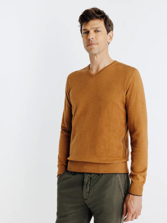 Pull brent marron homme - Izac